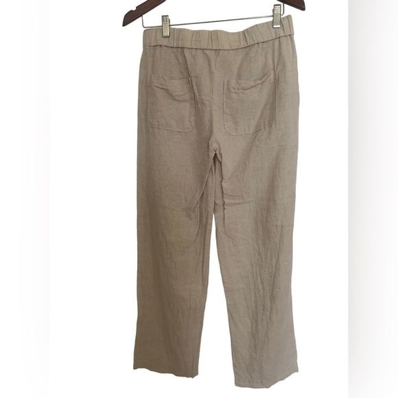 Vintage 100% linen Liz Claiborne classic cream trousers. Size small. - Picture 2 of 4